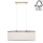 Hanglamp aan een koord BOHO 2xE27/40W/230V eiken - FSC-gecertificeerd