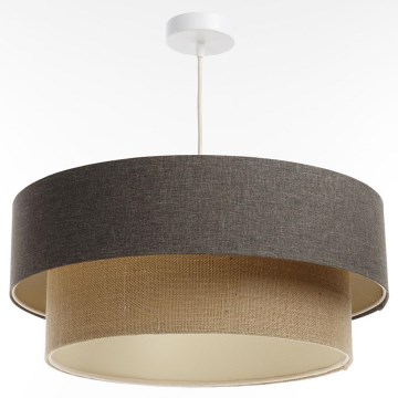 Hanglamp aan een koord BOHO TRINITI 1xE27/60W/230V grijs/beige