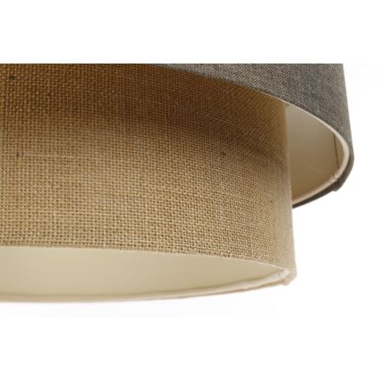 Hanglamp aan een koord BOHO TRINITI 1xE27/60W/230V grijs/beige