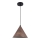 Hanglamp aan een koord BOSCO 1xE27/15W/230V bruin