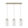 Hanglamp aan een koord BOSCO 3xE27/60W/230V eiken
