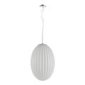 Hanglamp aan een koord BRAGA 1xE27/60W/230V wit