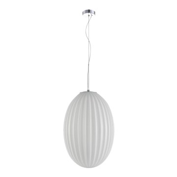 Hanglamp aan een koord BRAGA 1xE27/60W/230V wit