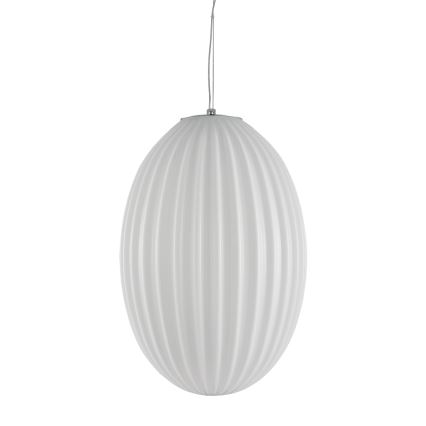 Hanglamp aan een koord BRAGA 1xE27/60W/230V wit