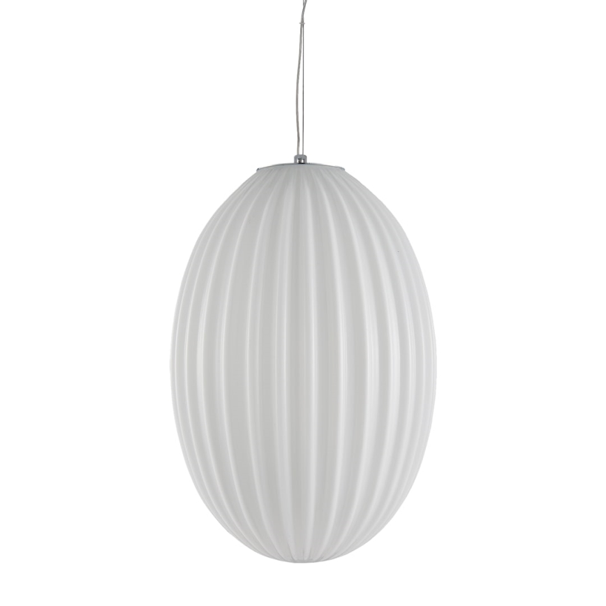 Hanglamp aan een koord BRAGA 1xE27/60W/230V wit