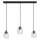 Hanglamp aan een koord BRILLANT 3xE27/60W/230V doorzichtig