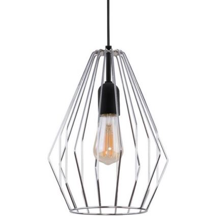 Hanglamp aan een koord BRYLANT 1xE27/60W/230V glanzend chroom