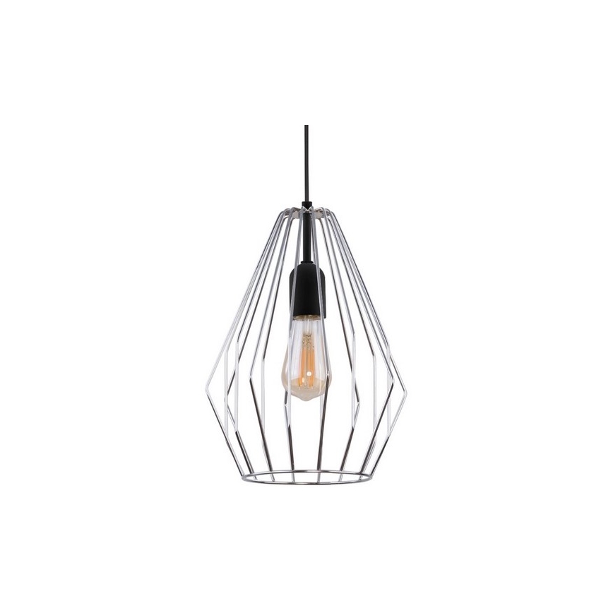 Hanglamp aan een koord BRYLANT 1xE27/60W/230V glanzend chroom