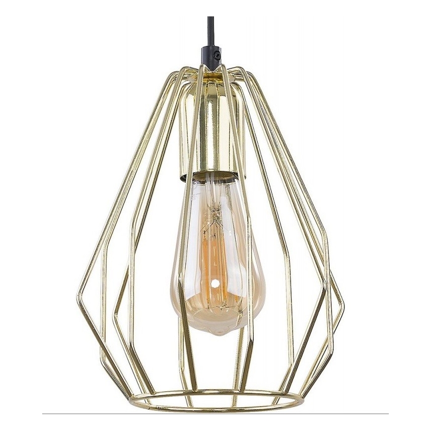 Hanglamp aan een koord BRYLANT 1xE27/60W/230V goud