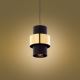 Hanglamp aan een koord CALISTO 1xE27/15W/230V goud/zwart