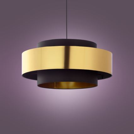 Hanglamp aan een koord CALISTO 1xE27/25W/230V goud/zwart