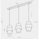 Hanglamp aan een koord CALISTO 3xE27/15W/230V goud/zwart