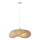 Hanglamp aan een koord CALYPSO 1xE27/15W/230V bamboe