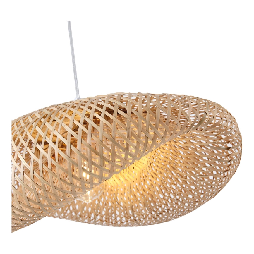 Hanglamp aan een koord CALYPSO 1xE27/15W/230V bamboe