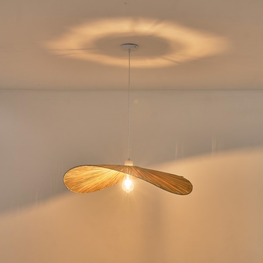 Hanglamp aan een koord CALYPSO 1xE27/40W/230V diameter 70 cm bamboe