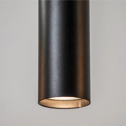 Hanglamp aan een koord CALYPSO 4xGU10/60W/230V + 4xE27/60W zwart/goud