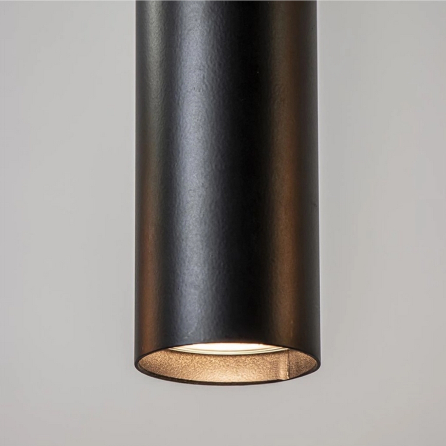 Hanglamp aan een koord CALYPSO 4xGU10/60W/230V + 4xE27/60W zwart/goud