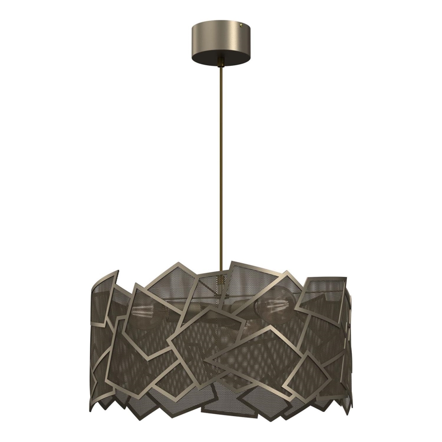 Hanglamp aan een koord CAMO 3xE27/15W/230V goud