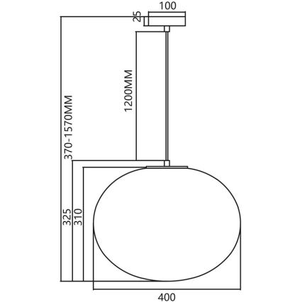Hanglamp aan een koord CAMPANIA 1xE27/60W/230V goud
