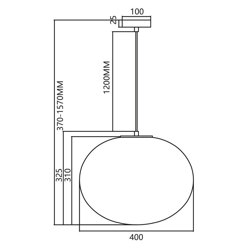 Hanglamp aan een koord CAMPANIA 1xE27/60W/230V goud