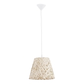 Hanglamp aan een koord CANNUCIA 1xE27/15W/230V crème