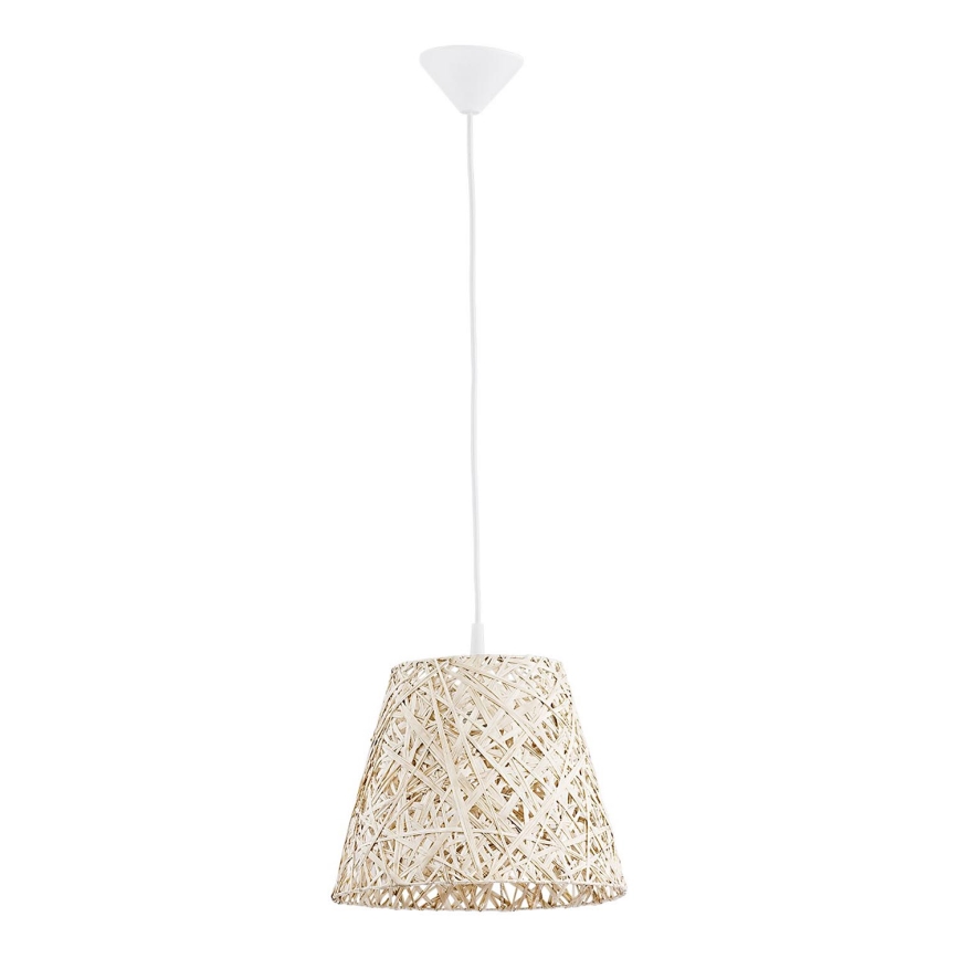 Hanglamp aan een koord CANNUCIA 1xE27/15W/230V crème