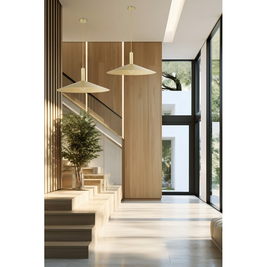 Hanglamp aan een koord CAPRI 1xE27/15W/230V diameter 50 cm goud