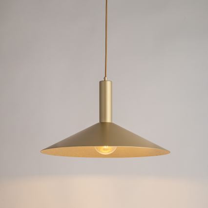 Hanglamp aan een koord CAPRI 1xE27/15W/230V diameter 50 cm goud