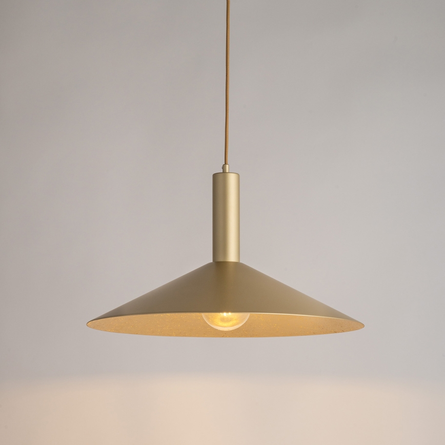 Hanglamp aan een koord CAPRI 1xE27/15W/230V diameter 50 cm goud