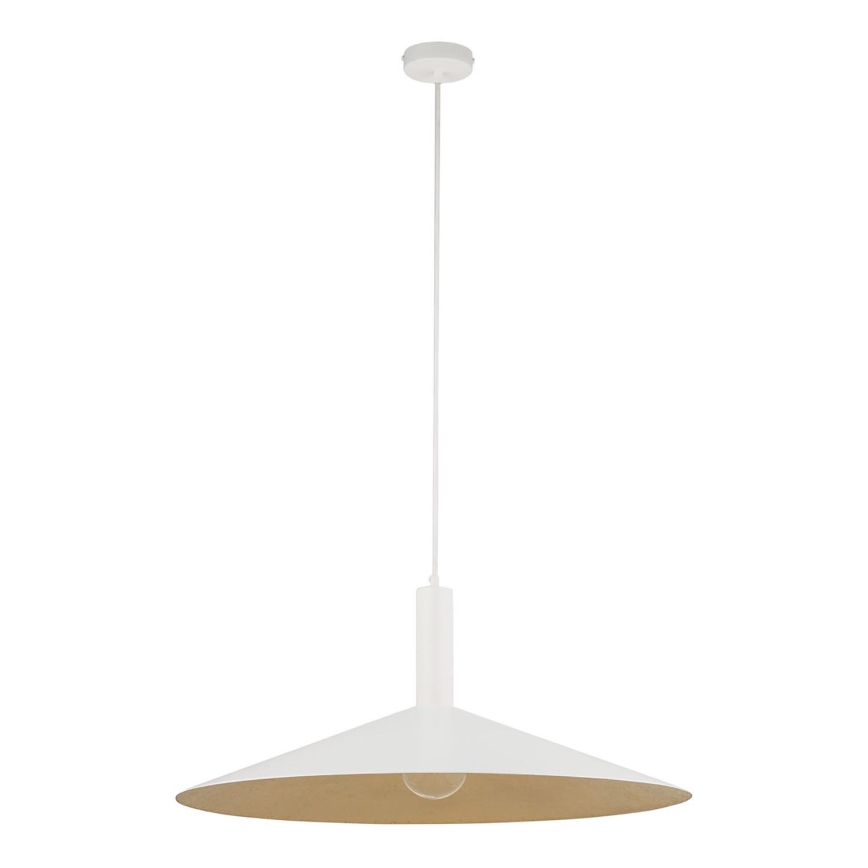 Hanglamp aan een koord CAPRI 1xE27/15W/230V diameter 70 cm wit/goud