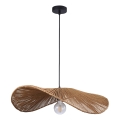 Hanglamp aan een koord CAPRI 1xE27/20W/230V diameter 60 cm bamboe