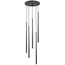 Hanglamp aan een koord CARMEN 5xG9/40W/230V diameter 30 cm zwart