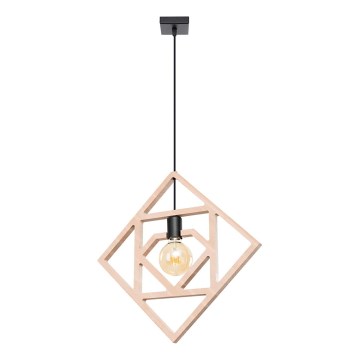 Hanglamp aan een koord CARO 1xE27/15W/230V beuken