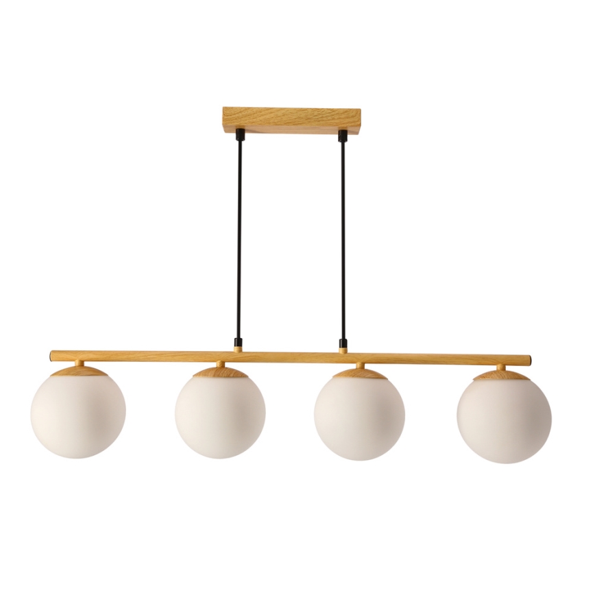Hanglamp aan een koord CARRINE 4xE14/40W/230V bruin