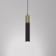 Hanglamp aan een koord CASSA 1xGU10/8W/230V zwart/gouden