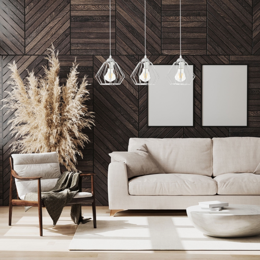 Hanglamp aan een koord CEED 3xE27/60W/230V grijs