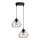 Hanglamp aan een koord CEED GOLD 2xE27/60W/230V diameter 28 cm zwart/goud
