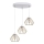 Hanglamp aan een koord CEED GOLD 3xE27/60W/230V diameter 45 cm wit/goud