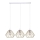 Hanglamp aan een koord CEED GOLD 3xE27/60W/230V wit/goud