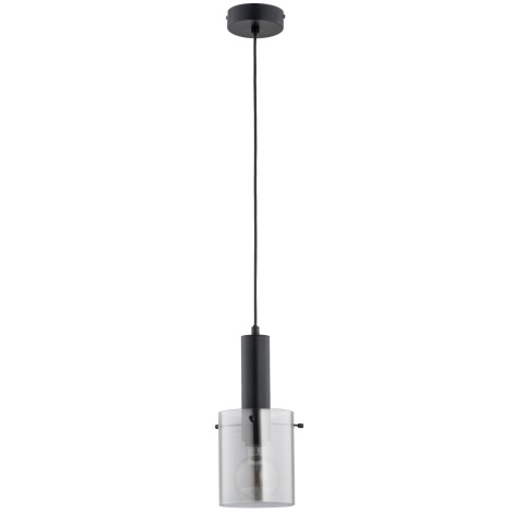 Hanglamp aan een koord CELIA 1xE27/60W/230V zwart
