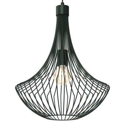 Hanglamp aan een koord CESTA 1xE27/60W/230V groen