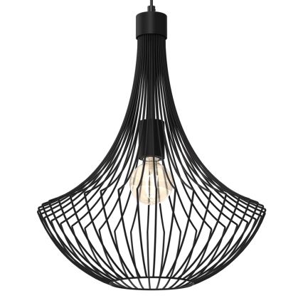 Hanglamp aan een koord CESTA 1xE27/60W/230V zwart