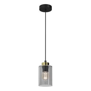 Hanglamp aan een koord CHIC 1xE27/60W/230V zwart/grijs