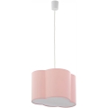 Hanglamp aan een koord CLOUD 1xE27/25W/230V roze