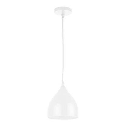 Hanglamp aan een koord COMO 1xE27/60W/230V diameter 17 cm wit