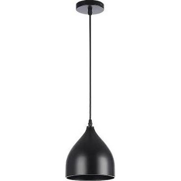 Hanglamp aan een koord COMO 1xE27/60W/230V diameter 17 cm zwart