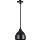 Hanglamp aan een koord COMO 1xE27/60W/230V diameter 17 cm zwart