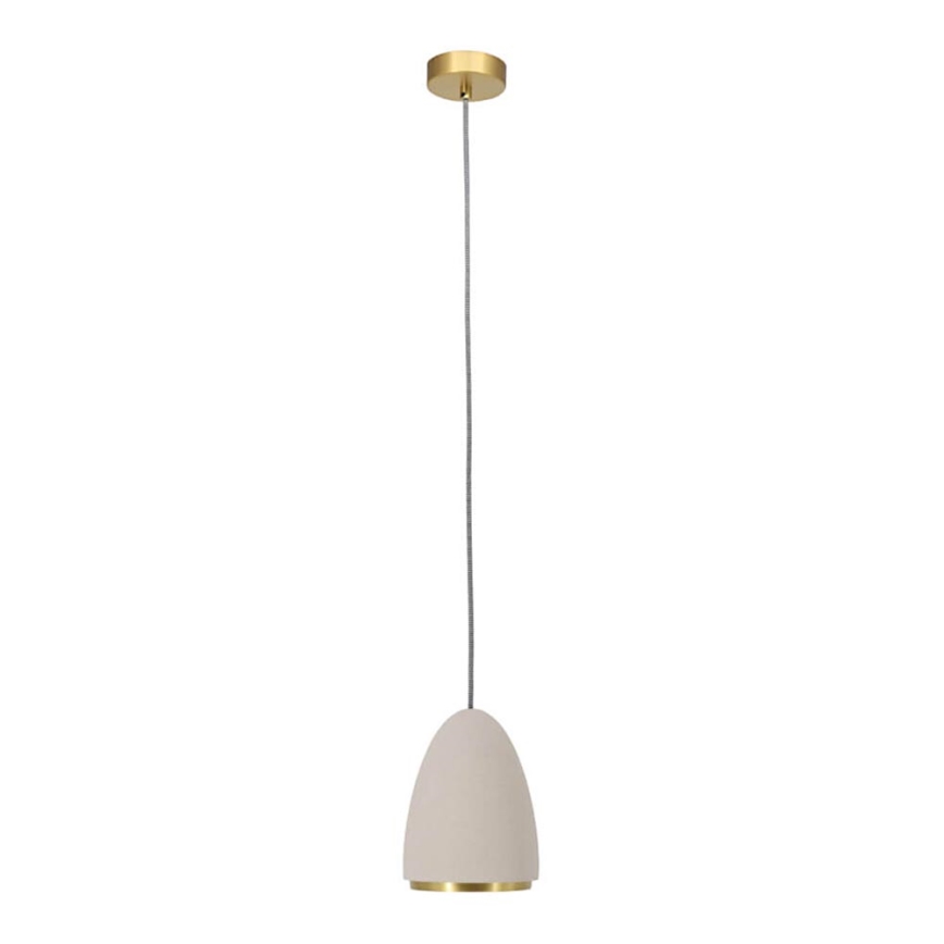 Hanglamp aan een koord CONCRETE 1xGU10/5W/230V grijs/gouden