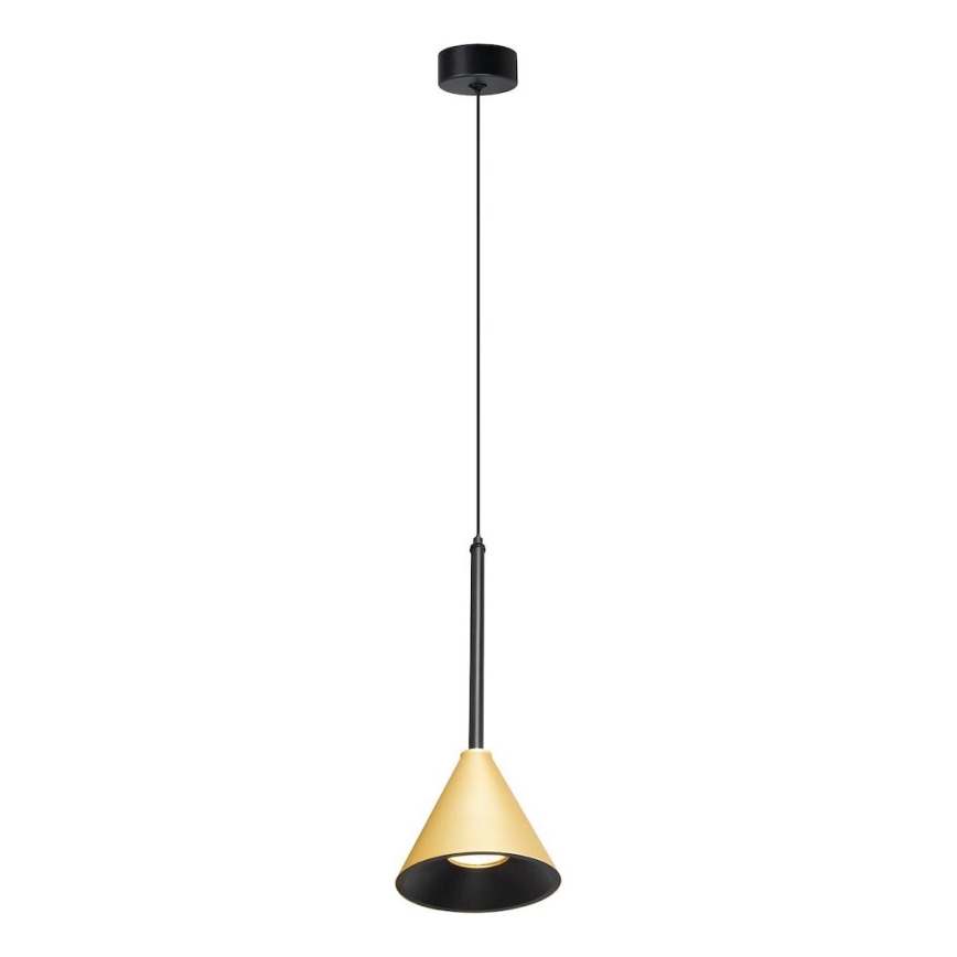 Hanglamp aan een koord CONE 1xGU10/10W/230V goud/zwart