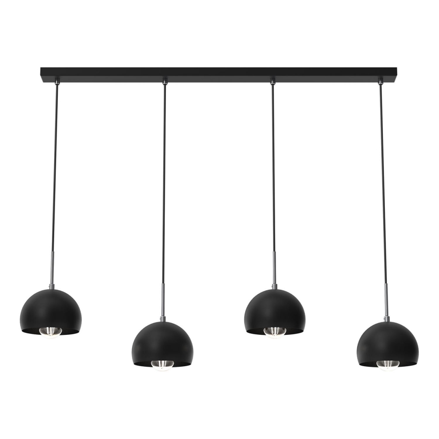 Hanglamp aan een koord COOL 4xE27/60W/230V zwart